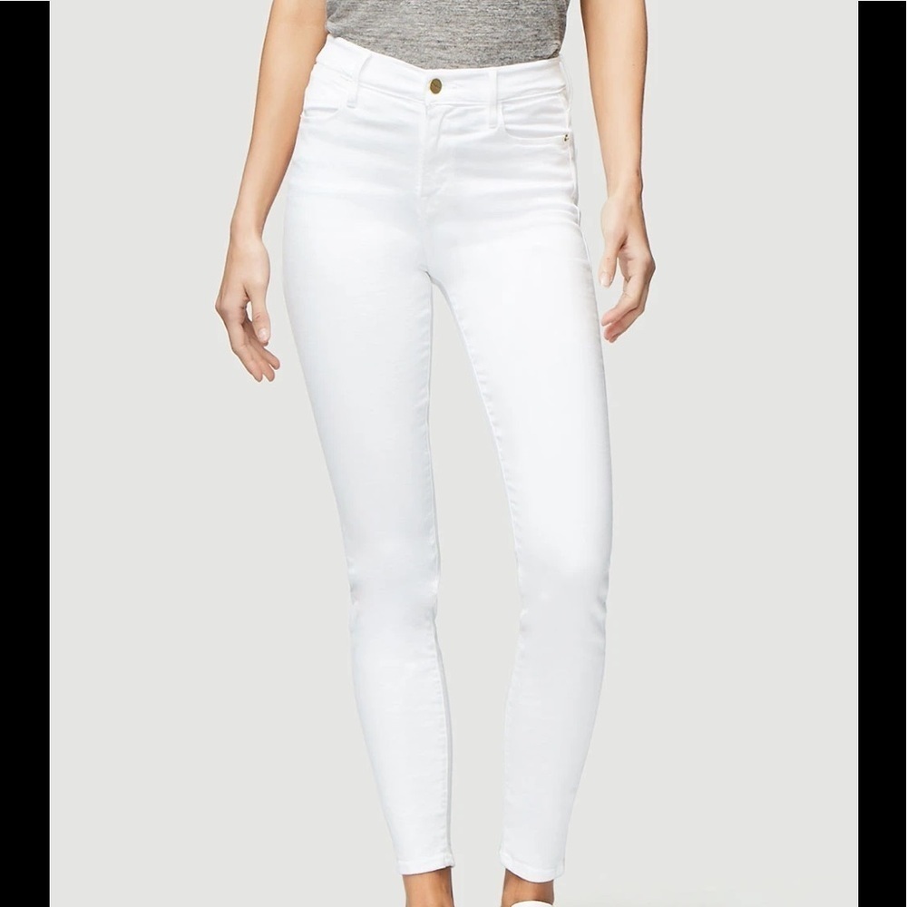 FRAME Le Skinny de Jeanne Raw Stagger Hem‎ Jeans
